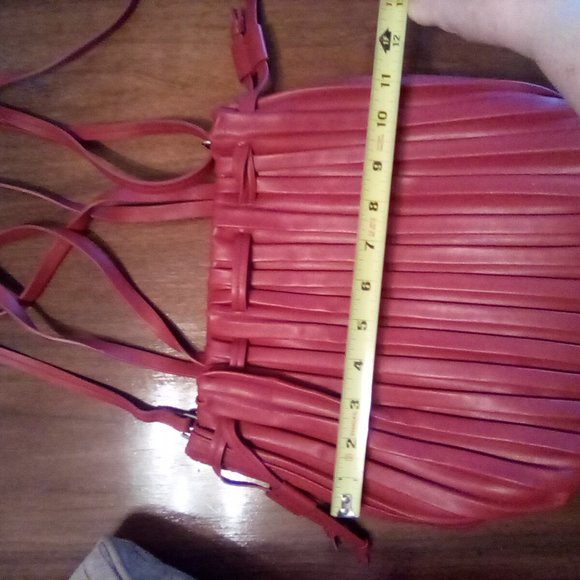 Burnt Orange Pleated Purse - Picture 8 of 13